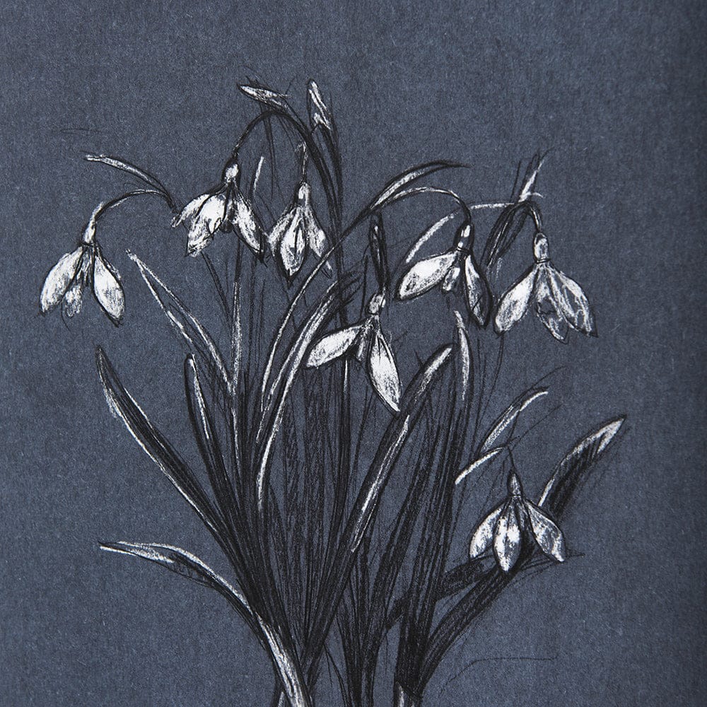 Mercana - Botanical sketchesVI Blue by Mercana Studio Hand Embellished Framed Art Print Matted under Glass - 14574 view 6