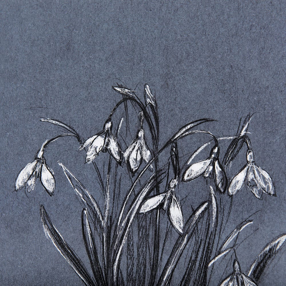 Mercana - Botanical sketchesVI Blue by Mercana Studio Hand Embellished Framed Art Print Matted under Glass - 14580 view 7
