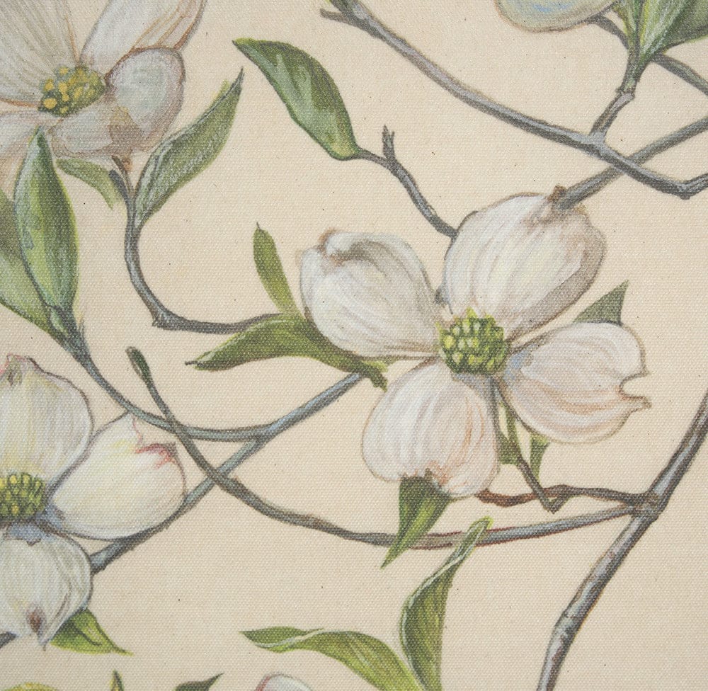 Mercana - Botanical Study-Cornus Florida by Mercana Studio a Hand Embelished Textured Framed Art Print - 15409 view 5