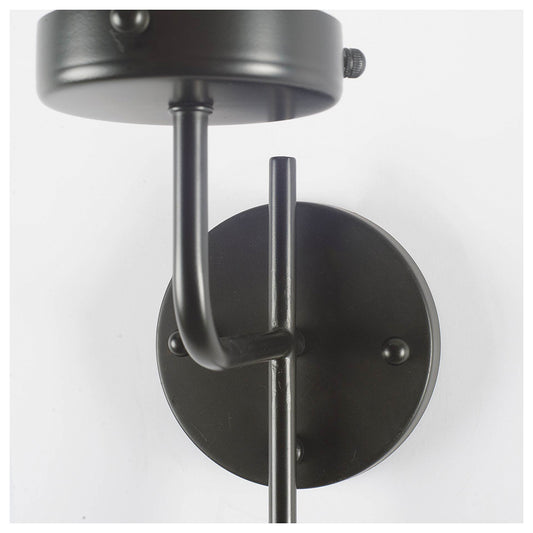 Mercana - Bougeoir I I 8x20 Gray Metal Cylindrical Glass Shade Wall Sconce - 67135_CLOSEOUT view 2