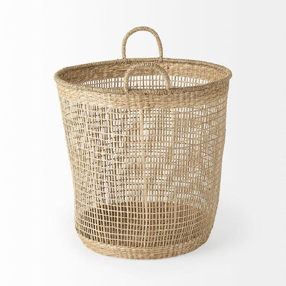 Mercana - Bowie 19.7L x 19.7W x 19.7H Medium Brown Seagrass Round Basket W/ Handles (Set of 3) - 69586 view 3