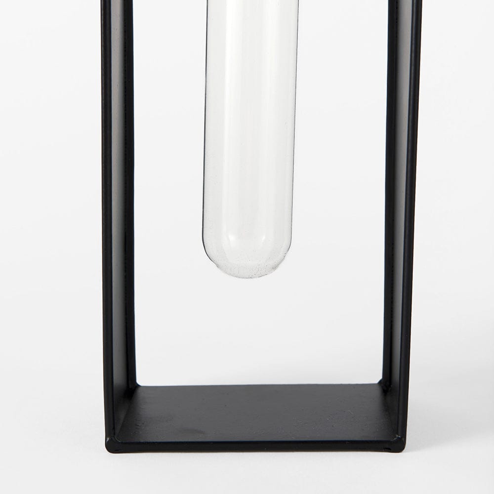 Mercana - Boyer 5.1L x 3.0W x 12.0H Black Metal W/Glass Set of Two Test Tube Decorative Objects - 69558 view 6