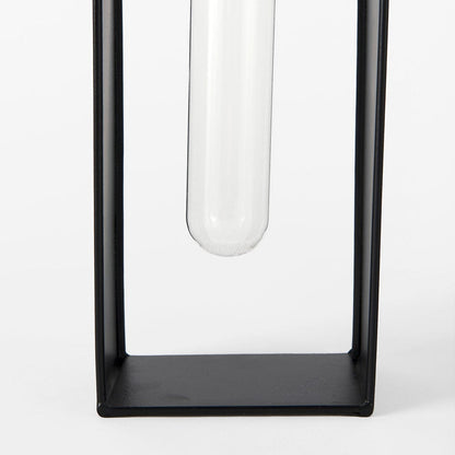Mercana - Boyer 5.1L x 3.0W x 12.0H Black Metal W/Glass Set of Two Test Tube Decorative Objects - 69558 view 6