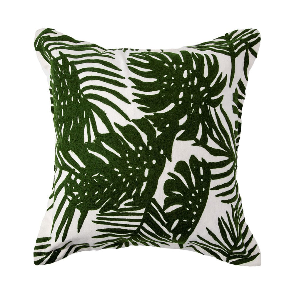 Mercana - Boyle I 20 x 20 Green Tropical Palm Leaf Decorative Pillow Cover - 67351_CLOSEOUT view 2