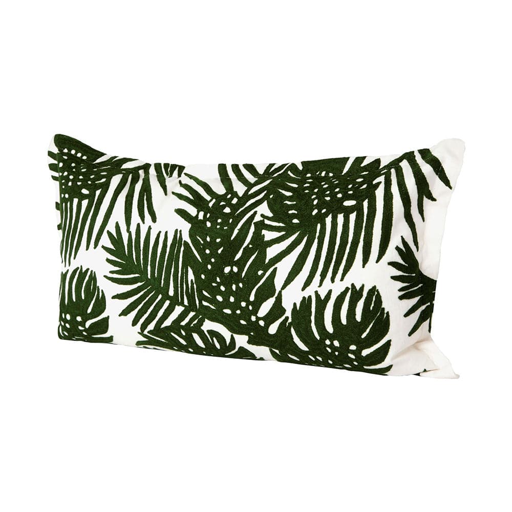 Mercana - Boyle II 13 x 21 Green Tropical Palm Leaf Decorative Pillow Cover - 67352_CLOSEOUT view 1