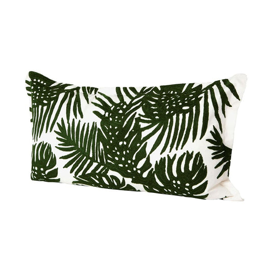Mercana - Boyle II 13 x 21 Green Tropical Palm Leaf Decorative Pillow Cover - 67352_CLOSEOUT view 1