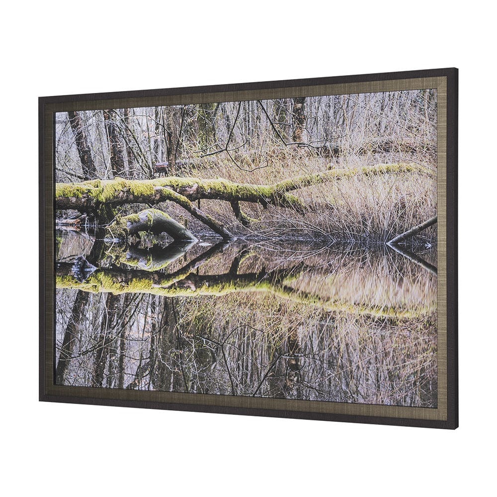Mercana - Branchscape Moss - Reflect by Mikael Svensson a Framed Art Print Matted under Glass - 15588 view 2