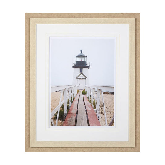 Mercana - Brant Point Lighthouse by Mercana Studio a Framed Art Print Matted under Glass - 12360 view 1