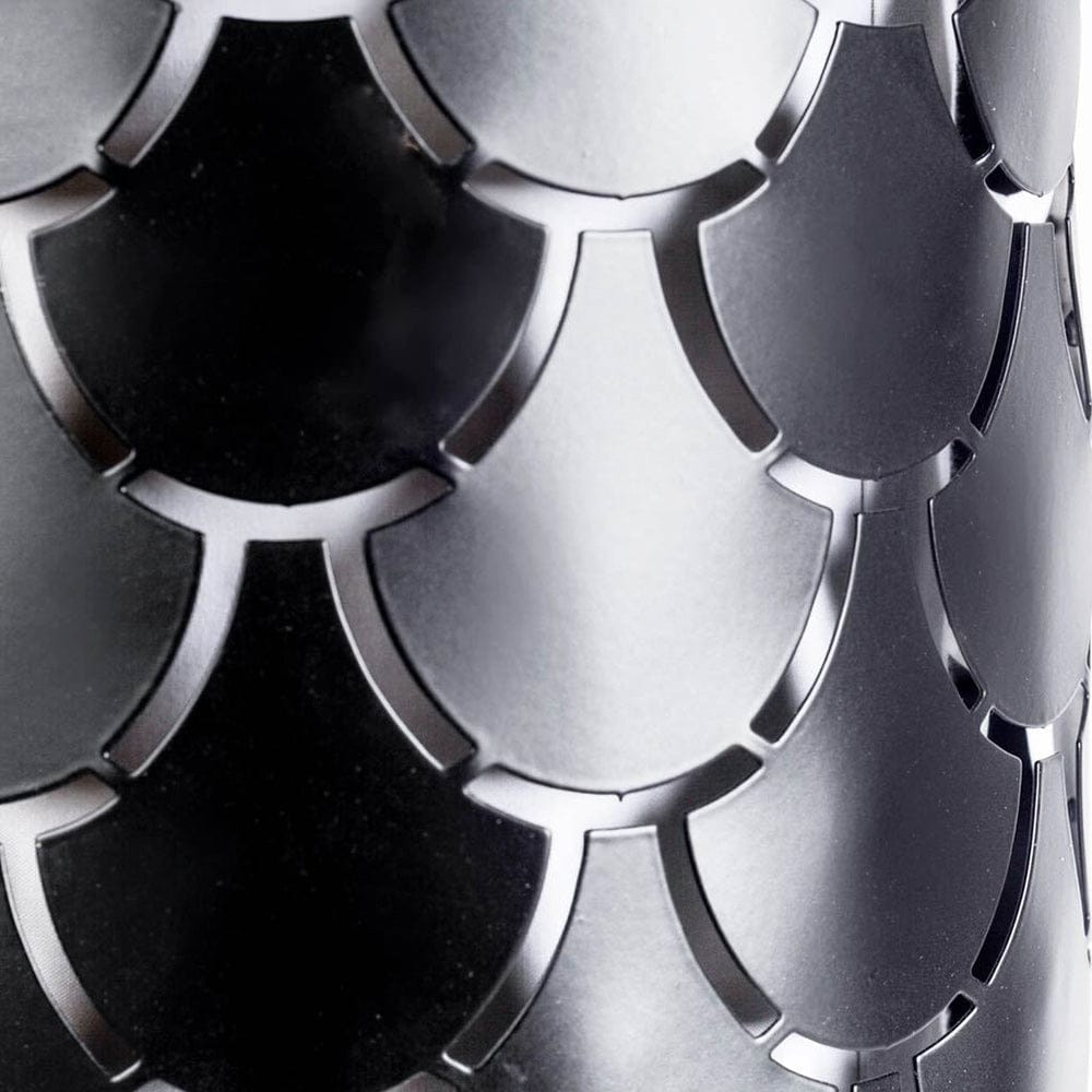 Mercana - Brasseur III 10.5x22 Black Toned Metal Fish Scale Wall Sconce - 65388_CLOSEOUT view 2