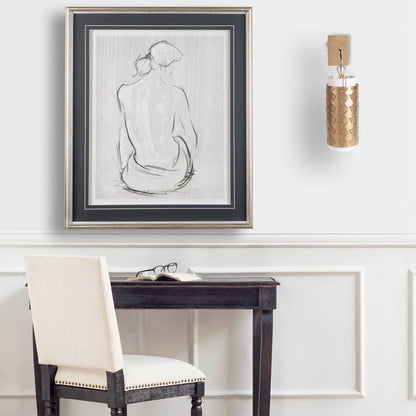 Mercana - Brasseur IV 10.5x22 Gold Toned Metal Fish Scale Wall Sconce - 65389_CLOSEOUT view 3