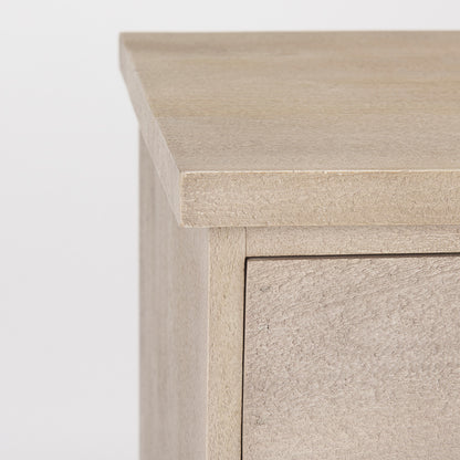 Mercana - Braxton 33.5L x 18.5W x 31.5H Beige Wood W/Black Accents 2 Door Accent Cabinet - 69931 view 7