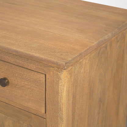 Mercana - Braxton Light Brown Solid Wood w/ Gunmetal Knobs Accent Cabinet 1 Drawer 2 Doors - 71121 view 8