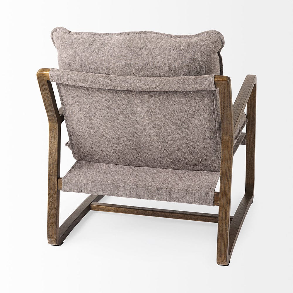Mercana - Brayden 28.3L x 34.1W x 35H Dark Brown Wood W/ Gray Fabric Seat Accent Chair - 69357_CLOSEOUT view 5