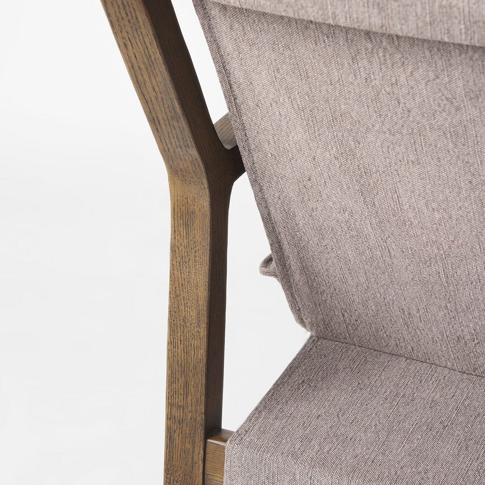 Mercana - Brayden 28.3L x 34.1W x 35H Dark Brown Wood W/ Gray Fabric Seat Accent Chair - 69357_CLOSEOUT view 8