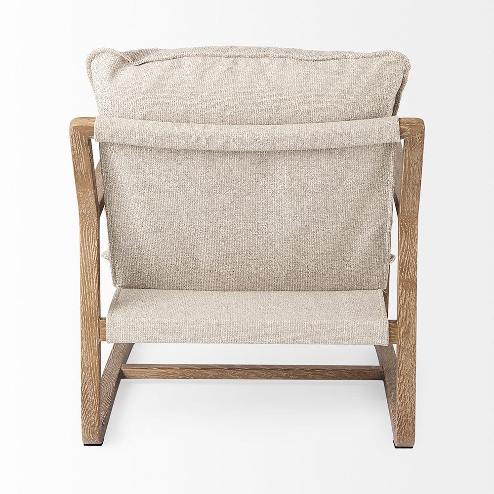 Mercana - Brayden 28.3L x 34.1W x 35H Light Brown Wood W/ Beige Fabric Seat Accent Chair - 69355 view 4