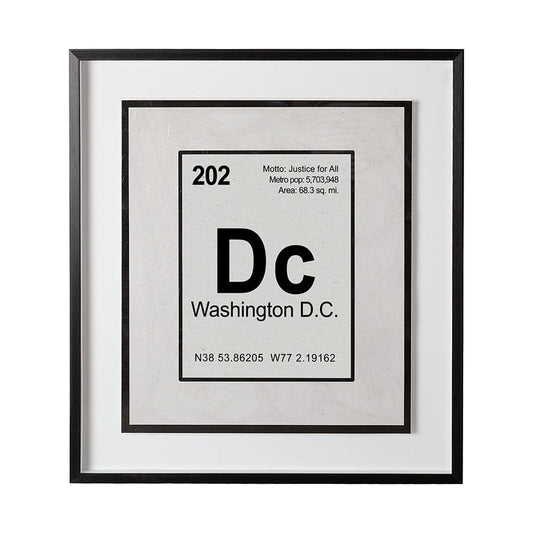 Mercana - Breaking Washington DC B by THE Studio Hand Embellished Textured Framed Art Print Matted under Glass - 12249 view 1