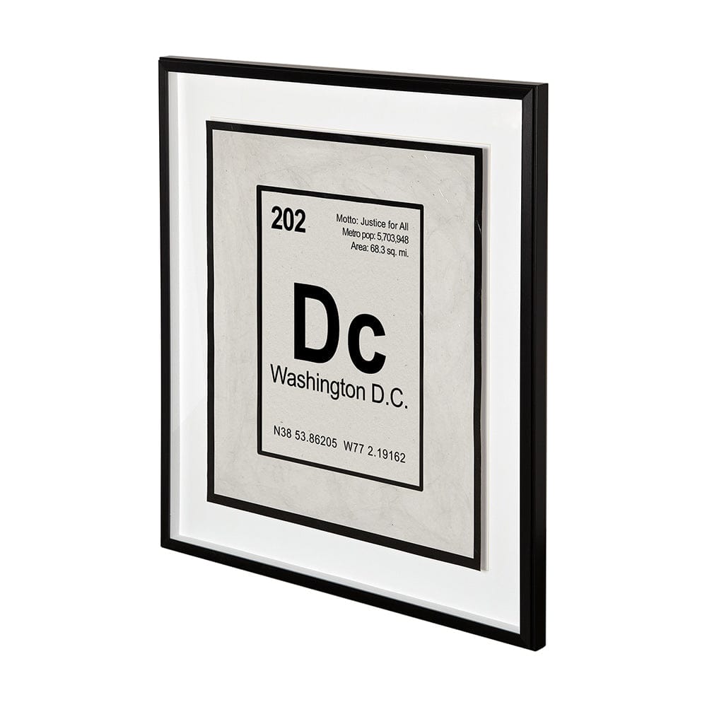 Mercana - Breaking Washington DC B by THE Studio Hand Embellished Textured Framed Art Print Matted under Glass - 12249 view 2