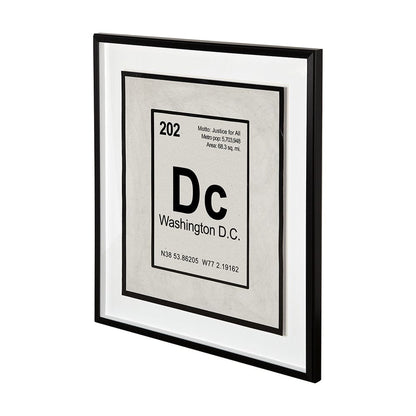 Mercana - Breaking Washington DC B by THE Studio Hand Embellished Textured Framed Art Print Matted under Glass - 12249 view 2