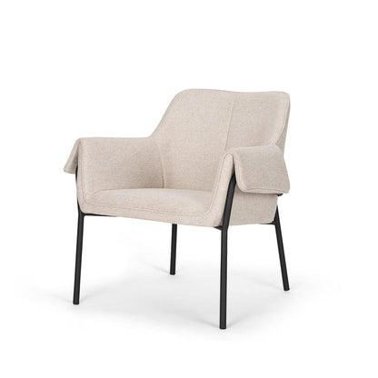Mercana - Brently Accent Chair w/ Oatmeal Fabric & Matte Black Metal Legs - 70258 view 1