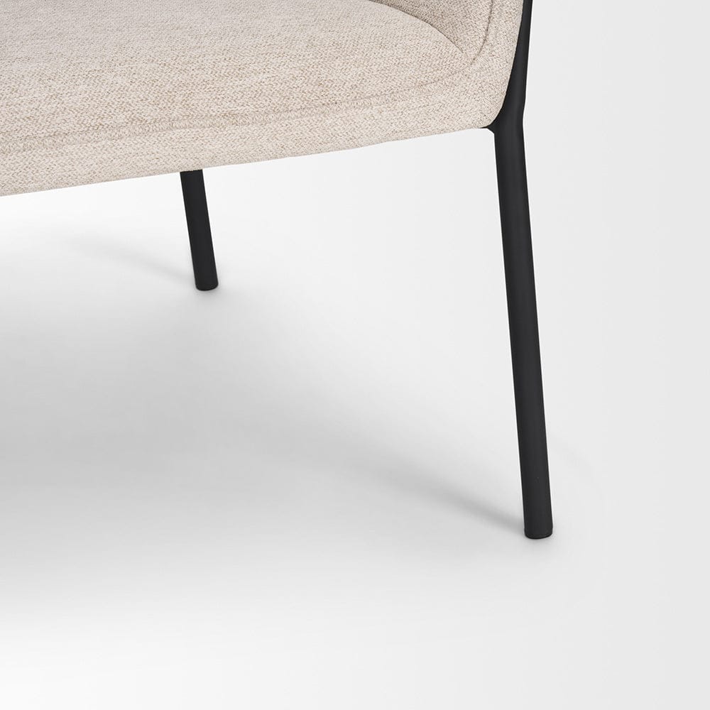 Mercana - Brently Accent Chair w/ Oatmeal Fabric & Matte Black Metal Legs - 70258 view 8
