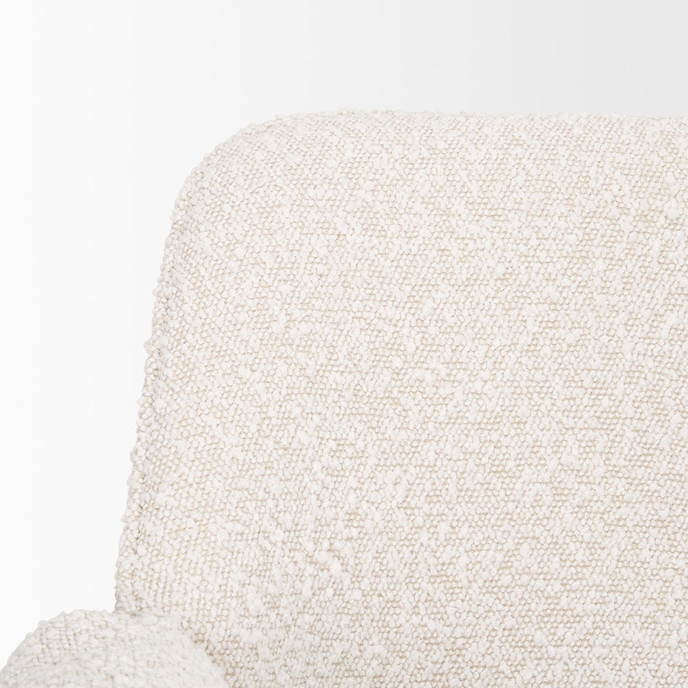 Mercana - Brently Dining Chair w/ Cream Boucle Fabric & Matte Black Metal Legs (Set of 2) - 70250 view 7