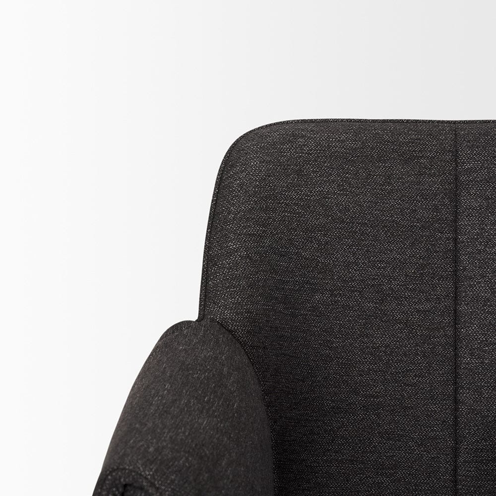 Mercana - Brently Dining Chair w/ Gray Fabric & Matte Black Metal Legs (Set of 2) - 70249 view 7