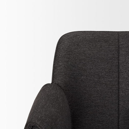 Mercana - Brently Dining Chair w/ Gray Fabric & Matte Black Metal Legs (Set of 2) - 70249 view 7