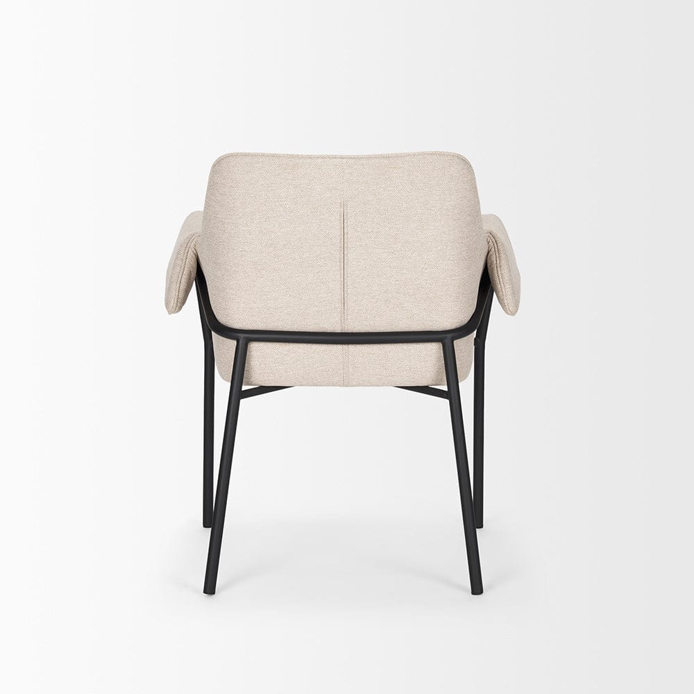 Mercana - Brently Dining Chair w/ Oatmeal Fabric & Matte Black Metal Legs (Set of 2) - 70248 view 4