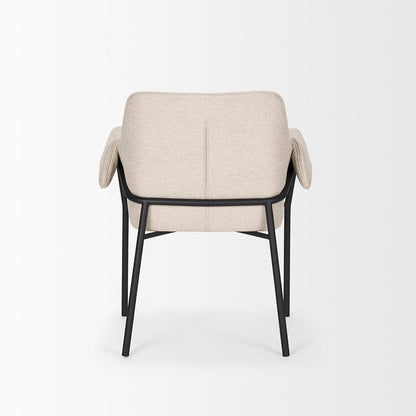 Mercana - Brently Dining Chair w/ Oatmeal Fabric & Matte Black Metal Legs (Set of 2) - 70248 view 4