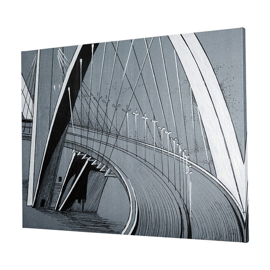 Mercana - Bridge III by Mercana Studio a Hand Embellished Textured Canvas - 102408-S view 2