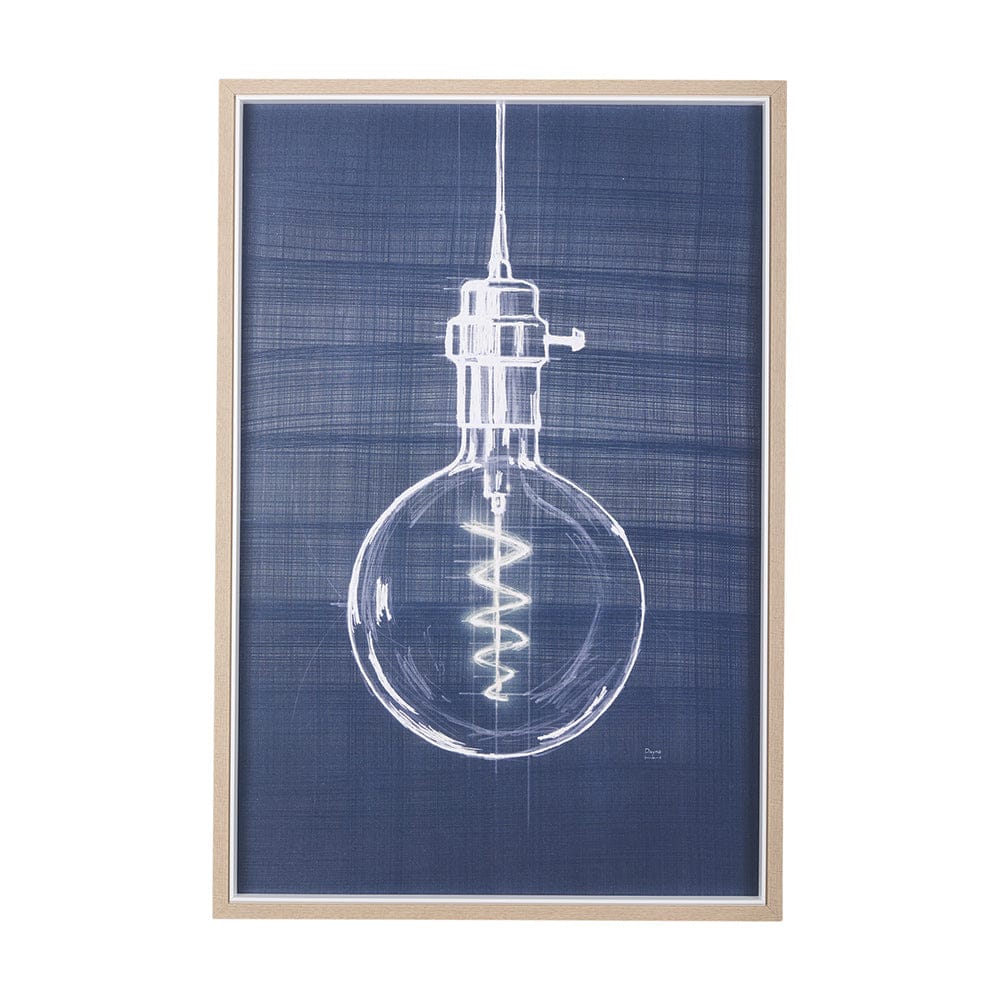 Mercana - Bright Idea II by Mercana Studio a Hand Embellished Textured Framed Art Print - 14251 view 1