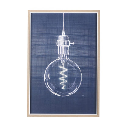 Mercana - Bright Idea II by Mercana Studio a Hand Embellished Textured Framed Art Print - 14251 view 1