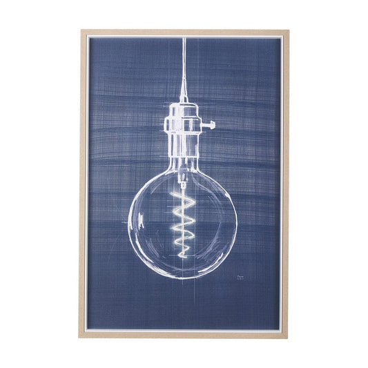 Mercana - Bright Idea II by Mercana Studio a Hand Embellished Textured Framed Art Print - 14251 view 1