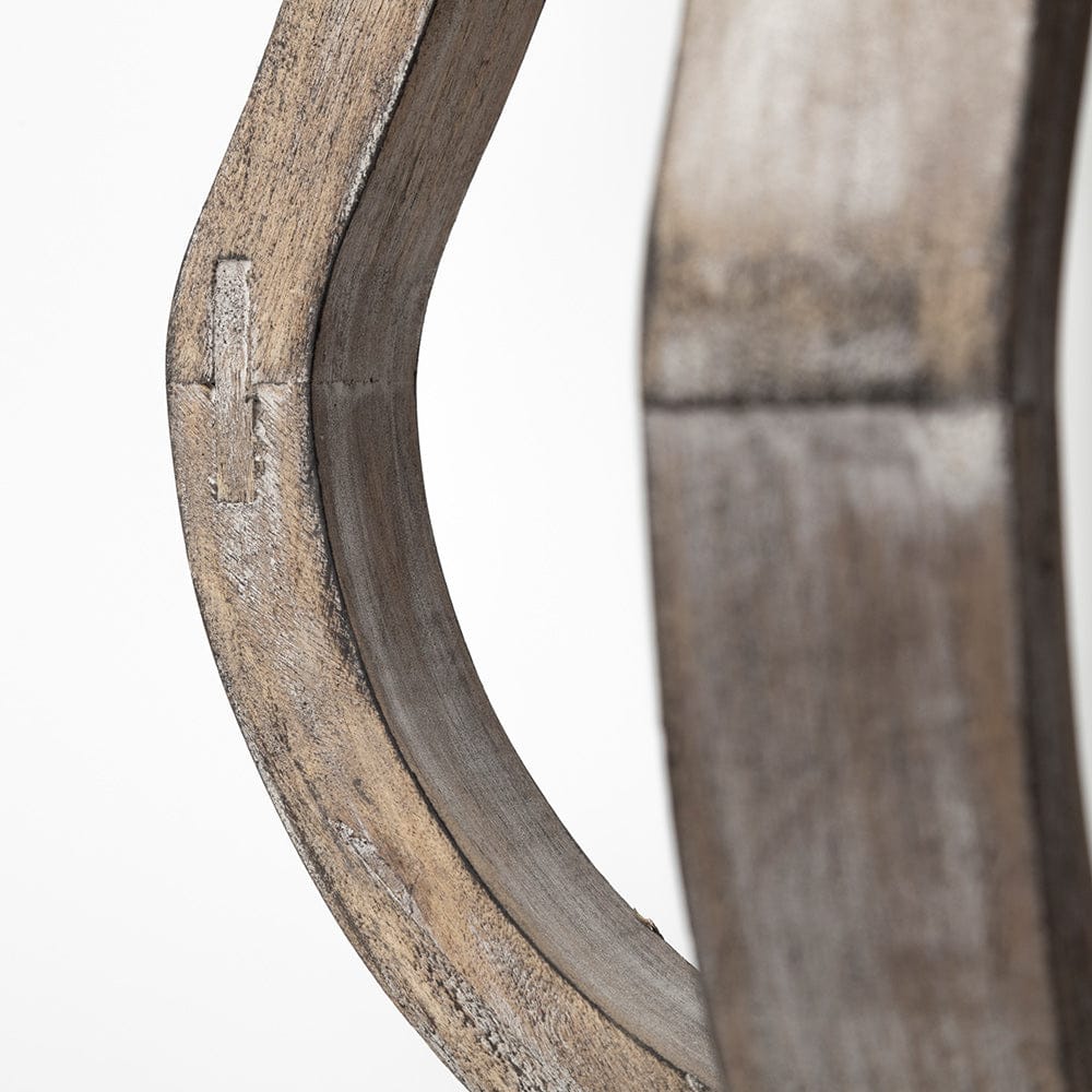 Mercana - Brillion Small Rustic Wood Metal Table Candle Holder - 53142_CLOSEOUT view 9