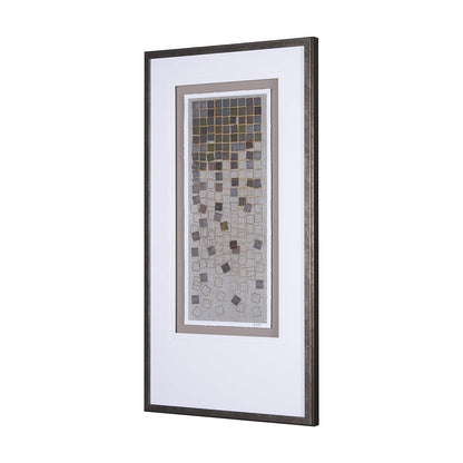 Mercana - Broken Puzzle I by Mercana Studio a Hand Embellished Textured Framed Art Print Matted under Glass - 15283 view 2