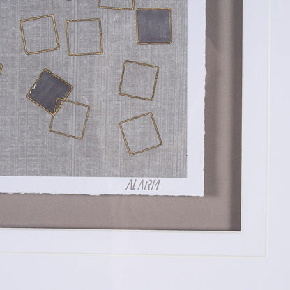 Mercana - Broken Puzzle I by Mercana Studio a Hand Embellished Textured Framed Art Print Matted under Glass - 15283 view 6
