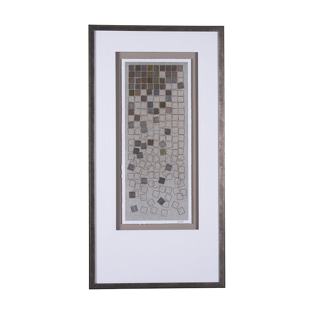 Mercana - Broken Puzzle II by Mercana Studio a Hand Embellished Textured Framed Art Print Matted under Glass - 15284 view 1
