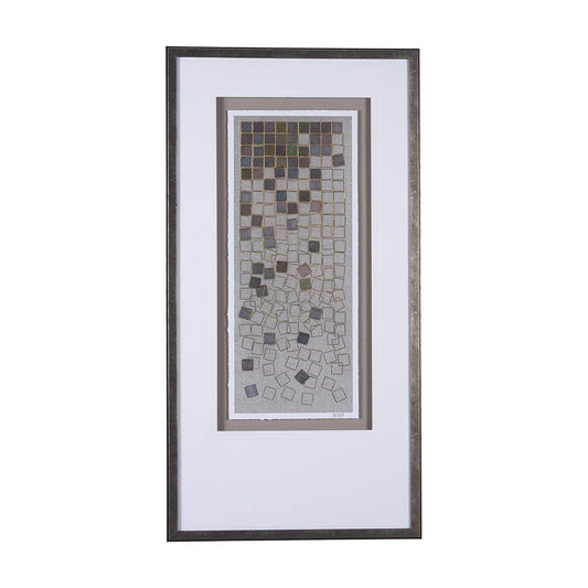 Mercana - Broken Puzzle II by Mercana Studio a Hand Embellished Textured Framed Art Print Matted under Glass - 15284 view 1