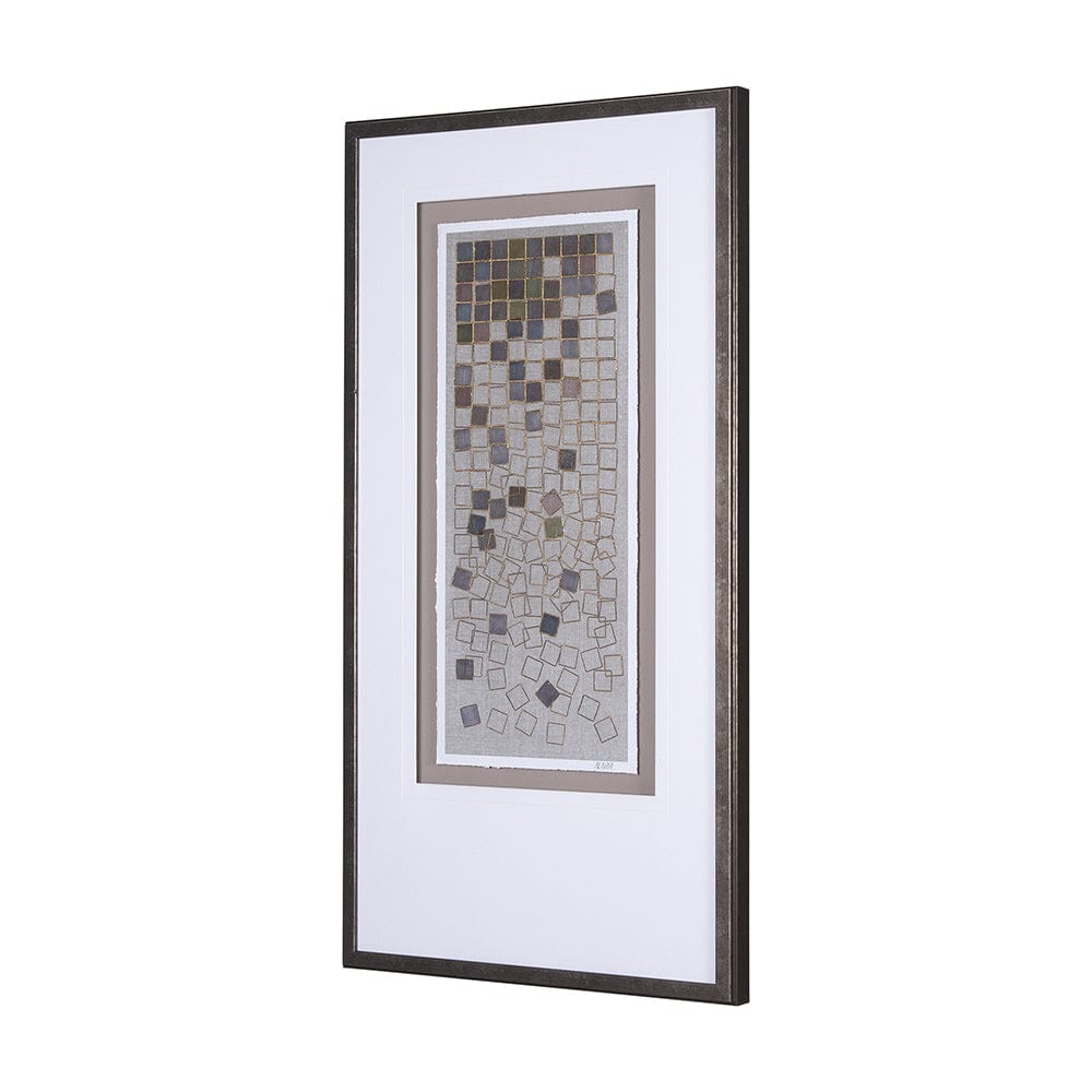 Mercana - Broken Puzzle II by Mercana Studio a Hand Embellished Textured Framed Art Print Matted under Glass - 15284 view 2