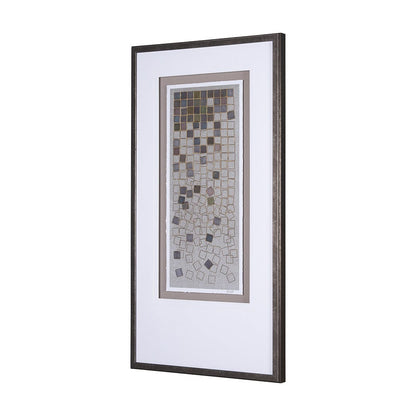 Mercana - Broken Puzzle II by Mercana Studio a Hand Embellished Textured Framed Art Print Matted under Glass - 15284 view 2