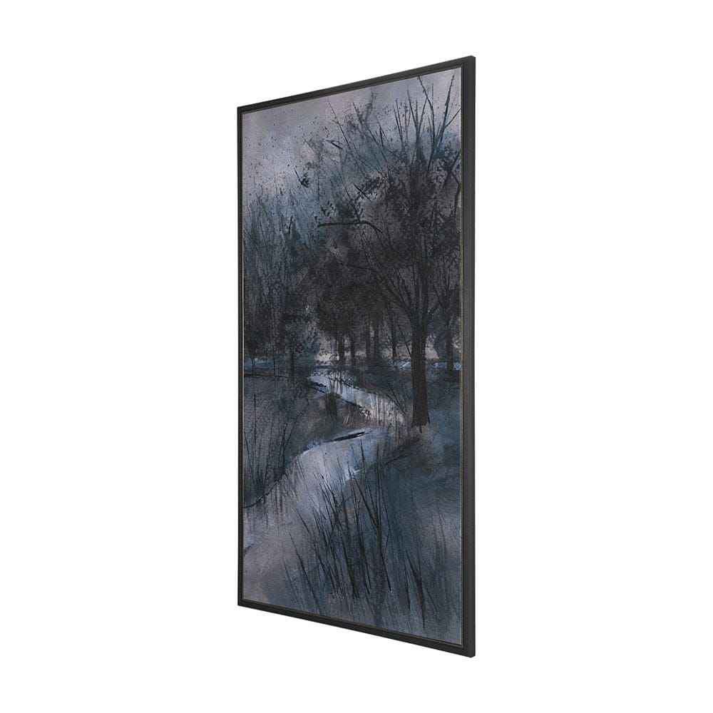 Mercana - Brook and Willows II by Mercana Studio a Hand Embellished Framed Art Print on Canvas - 102698-FL view 2