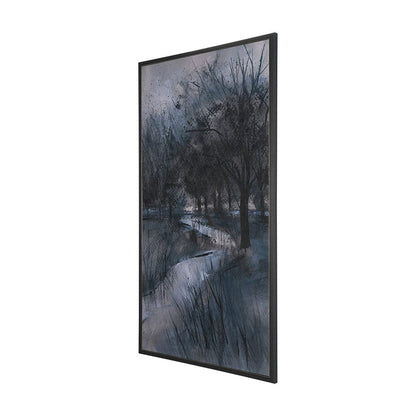 Mercana - Brook and Willows II by Mercana Studio a Hand Embellished Framed Art Print on Canvas - 102698-FL view 2