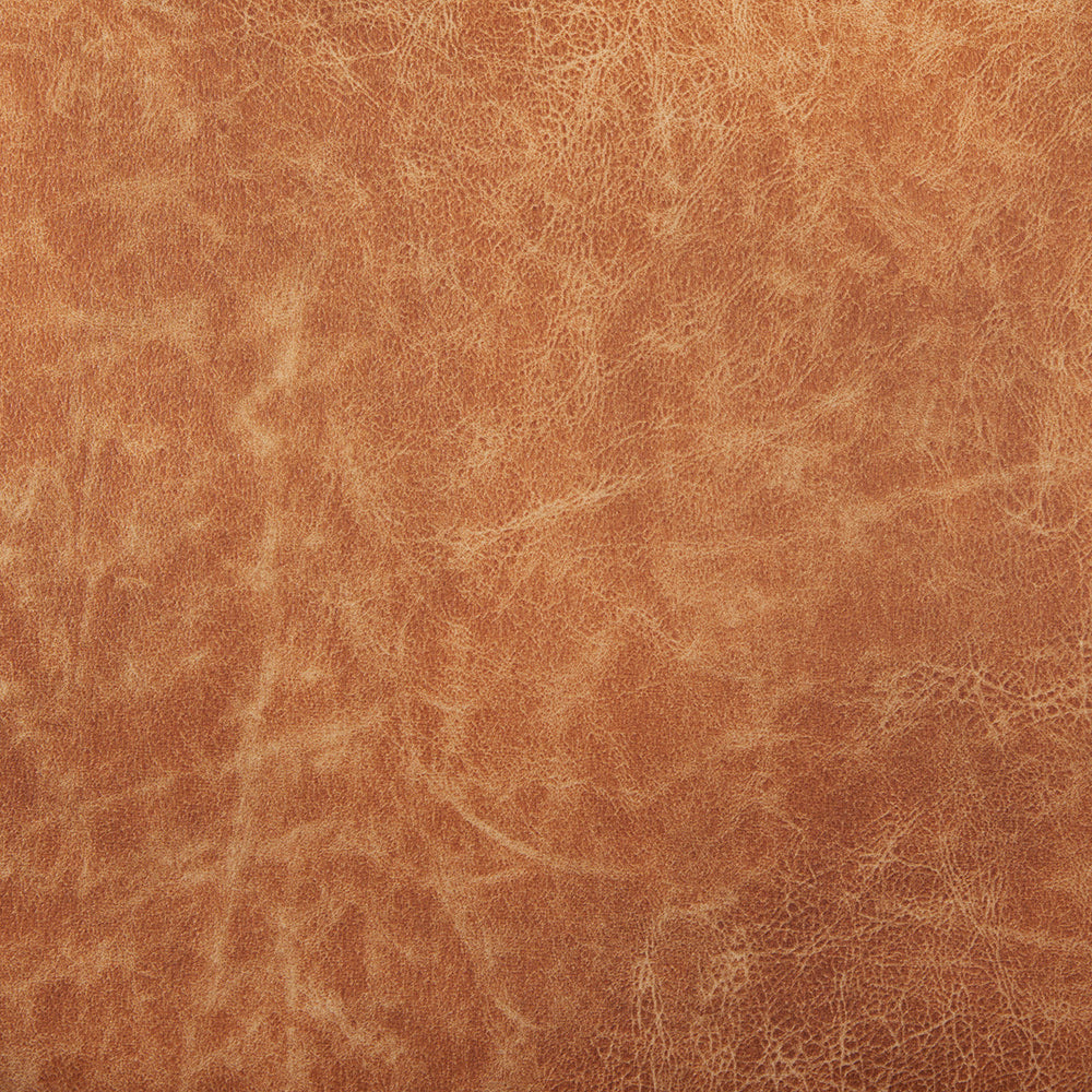 Mercana - Brooks 90.2L x 34.8W x 33.5H Cognac Brown Faux Leather Three Seater Sofa W/ Medium Brown Wooden Legs - 69619 view 9