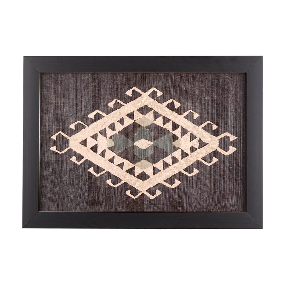Mercana - Brown Tapestry V by Mercana Studio a Hand Embellished Textured Framed Art Print - 14021 view 1