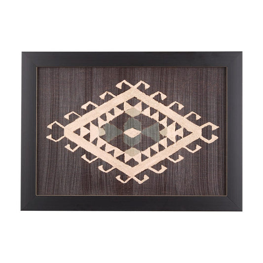 Mercana - Brown Tapestry V by Mercana Studio a Hand Embellished Textured Framed Art Print - 14021 view 1