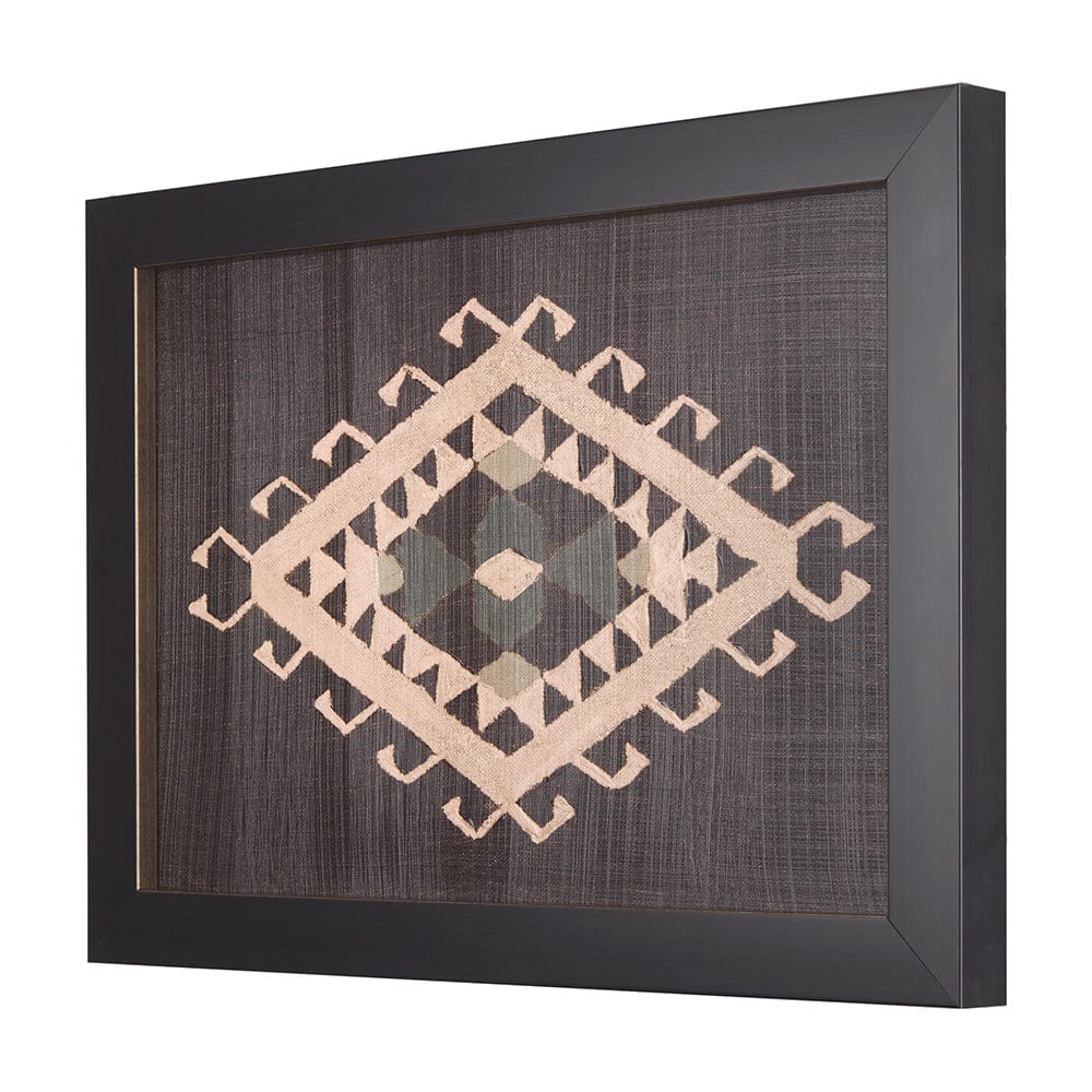 Mercana - Brown Tapestry V by Mercana Studio a Hand Embellished Textured Framed Art Print - 14021 view 2