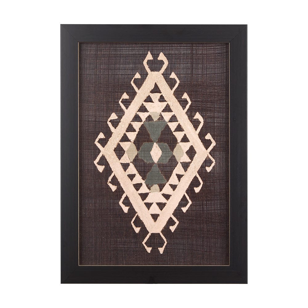Mercana - Brown Tapestry V by Mercana Studio a Hand Embellished Textured Framed Art Print - 14021 view 8