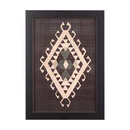Mercana - Brown Tapestry V by Mercana Studio a Hand Embellished Textured Framed Art Print - 14021 view 8