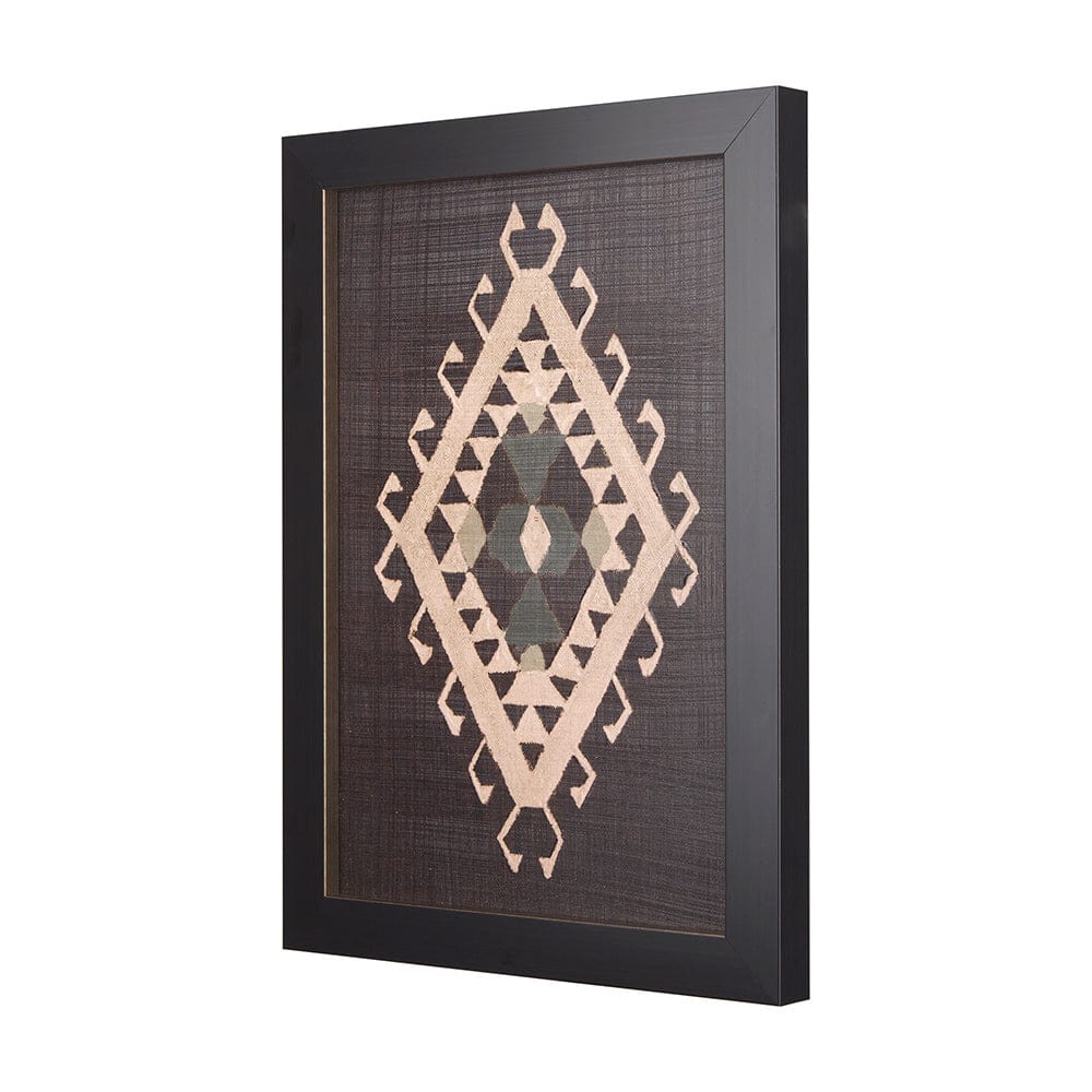 Mercana - Brown Tapestry V by Mercana Studio a Hand Embellished Textured Framed Art Print - 14021 view 9
