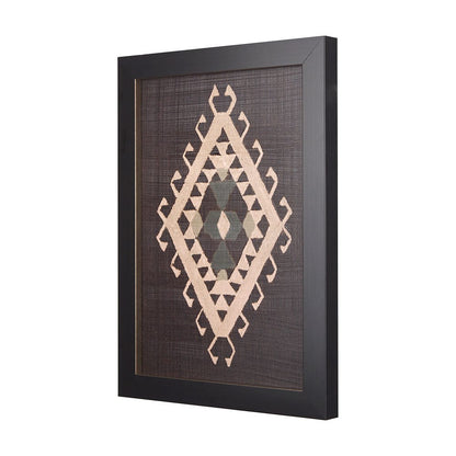 Mercana - Brown Tapestry V by Mercana Studio a Hand Embellished Textured Framed Art Print - 14021 view 9